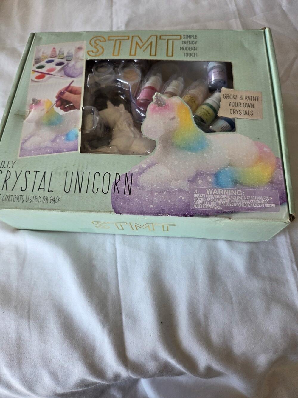 STMT Simple Trendy Modern Touch D.I.Y. Crystal Unicorn Grow and Paint Figure NEW